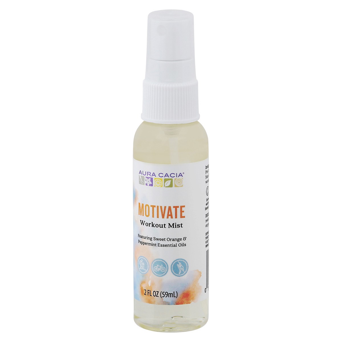 slide 2 of 9, Aura Cacia Motivate Workout Mist, 2 fl oz