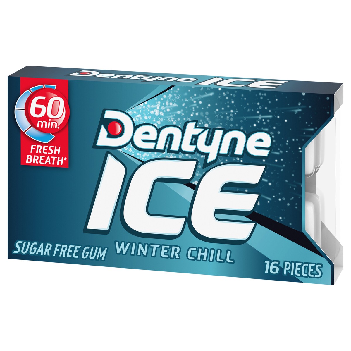 slide 6 of 9, Dentyne Ice Winter Chill Sugar Free Gum, 16 Piece Pack, 16 ct