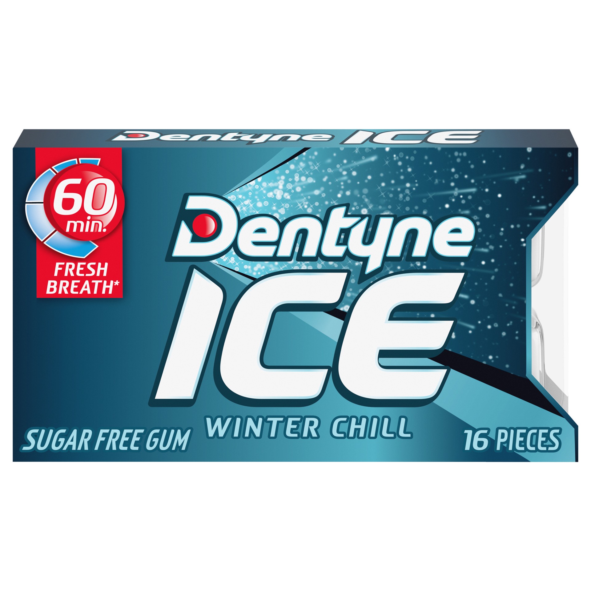 slide 1 of 9, Dentyne Ice Winter Chill Sugar Free Gum, 16 Piece Pack, 16 ct