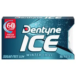 Dentyne Ice Winter Chill Sugar Free Gum 16 ct Pack
