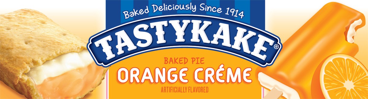 slide 9 of 9, Tastykake Orange Creme Baked Pie 4 oz, 4 oz