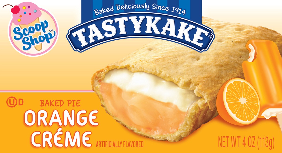 slide 4 of 9, Tastykake Orange Creme Baked Pie 4 oz, 4 oz