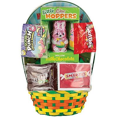 slide 1 of 1, Wonder Treats Chocolate Bunny Easter Basket, Small, 1 ct