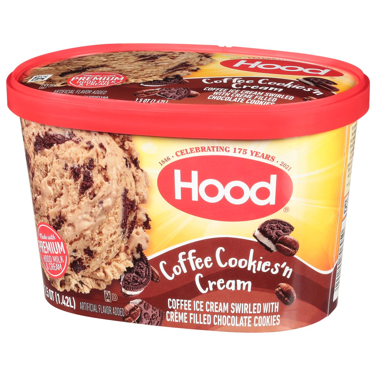 slide 3 of 11, Hood Coffee Cookies'n Cream Ice Cream, 1.5 qt