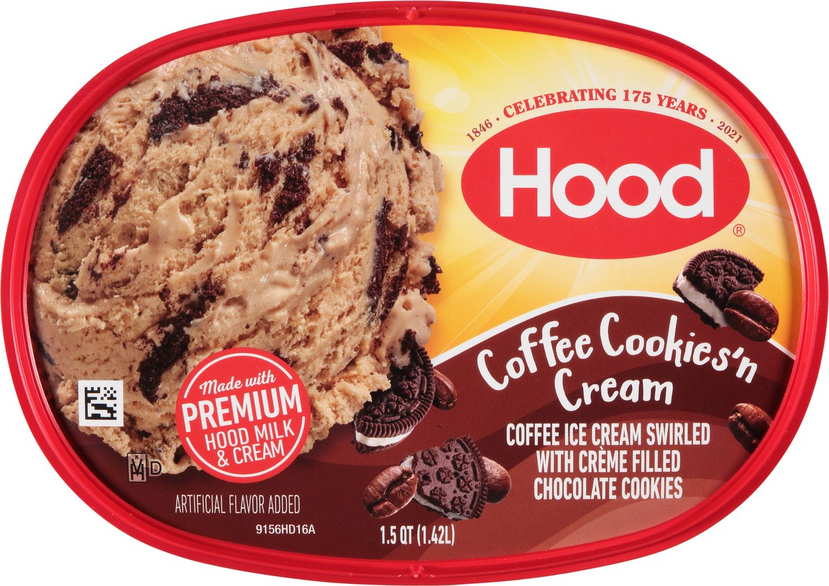 slide 6 of 11, Hood Coffee Cookies'n Cream Ice Cream, 1.5 qt