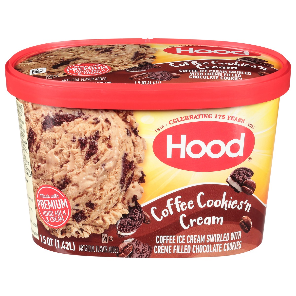 slide 1 of 11, Hood Coffee Cookies'n Cream Ice Cream, 1.5 qt