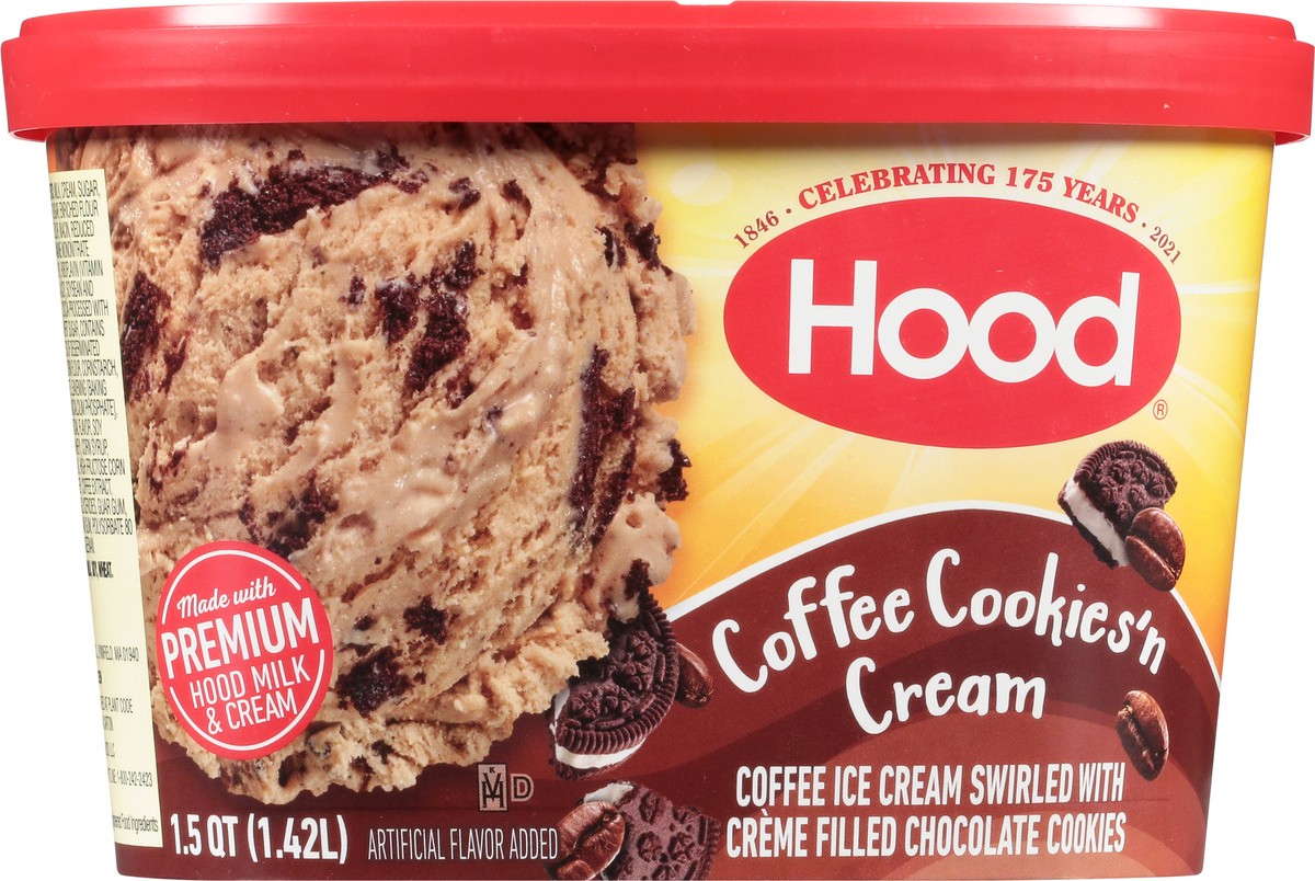 slide 9 of 11, Hood Coffee Cookies'n Cream Ice Cream, 1.5 qt