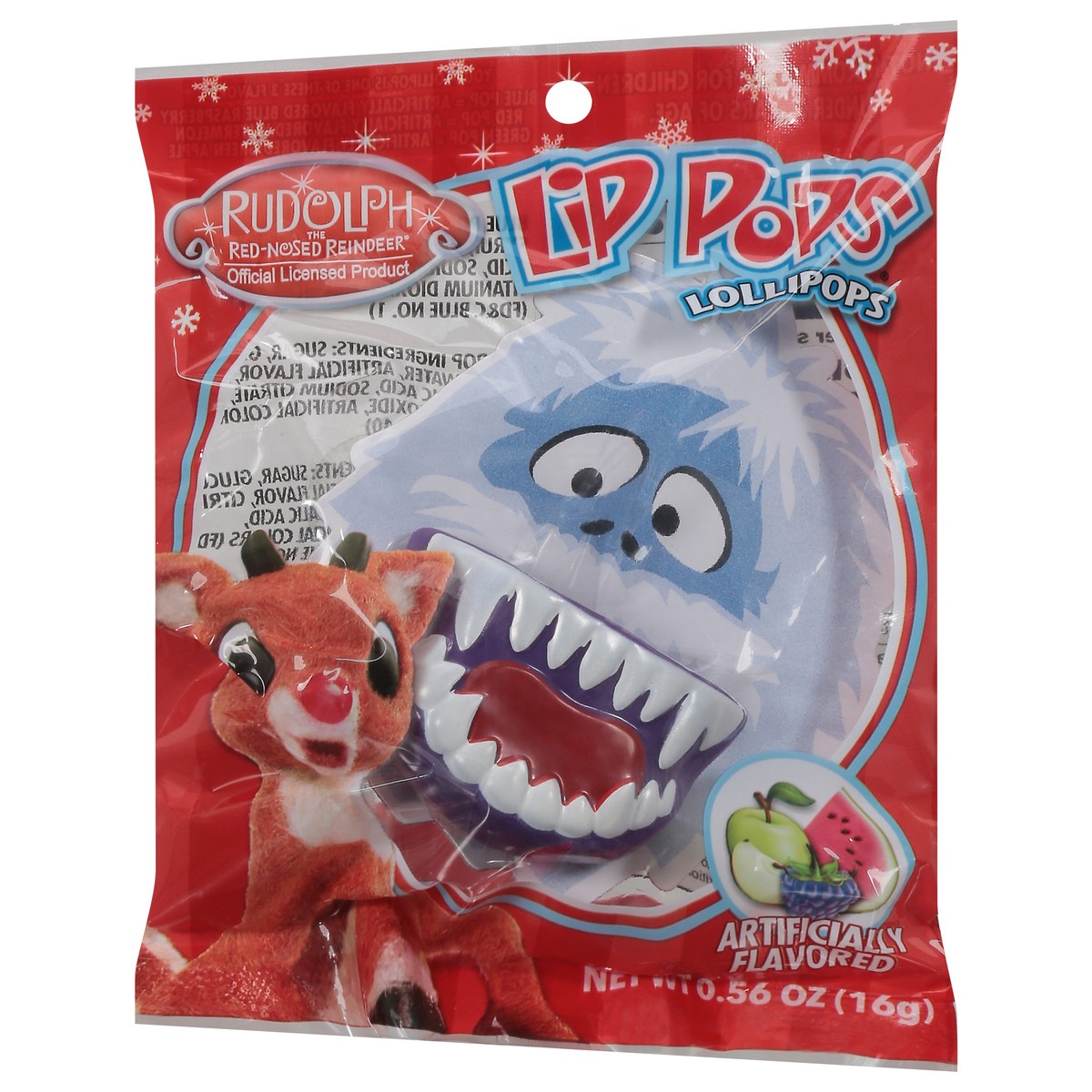 slide 4 of 9, Rudolph The Red Nosed Reindeer Lip Pops Lollipops 0.56 oz, 0.56 oz