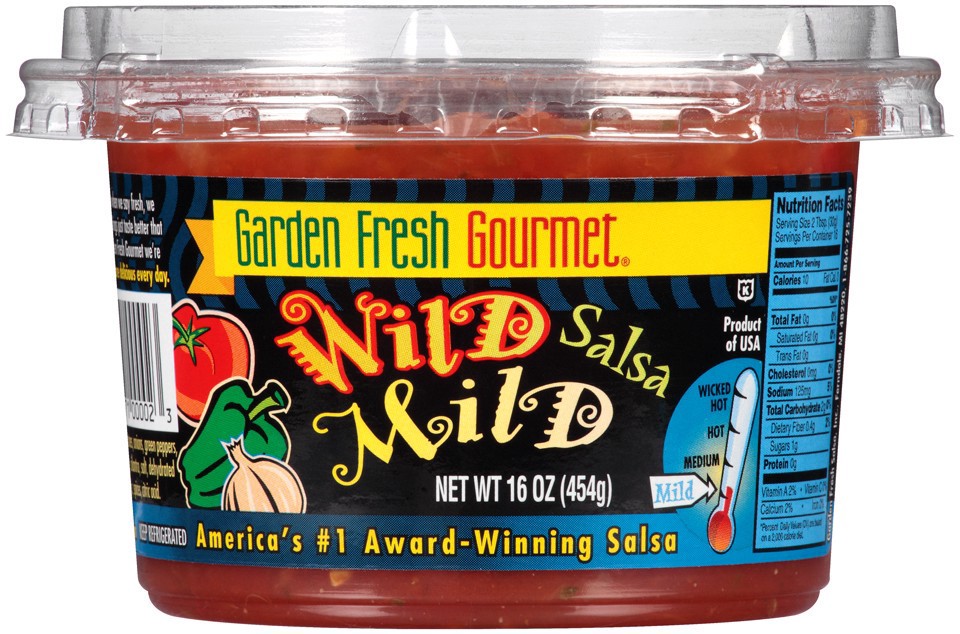 slide 1 of 1, Garden Fresh Gourmet Wild Mild Salsa, 16 oz