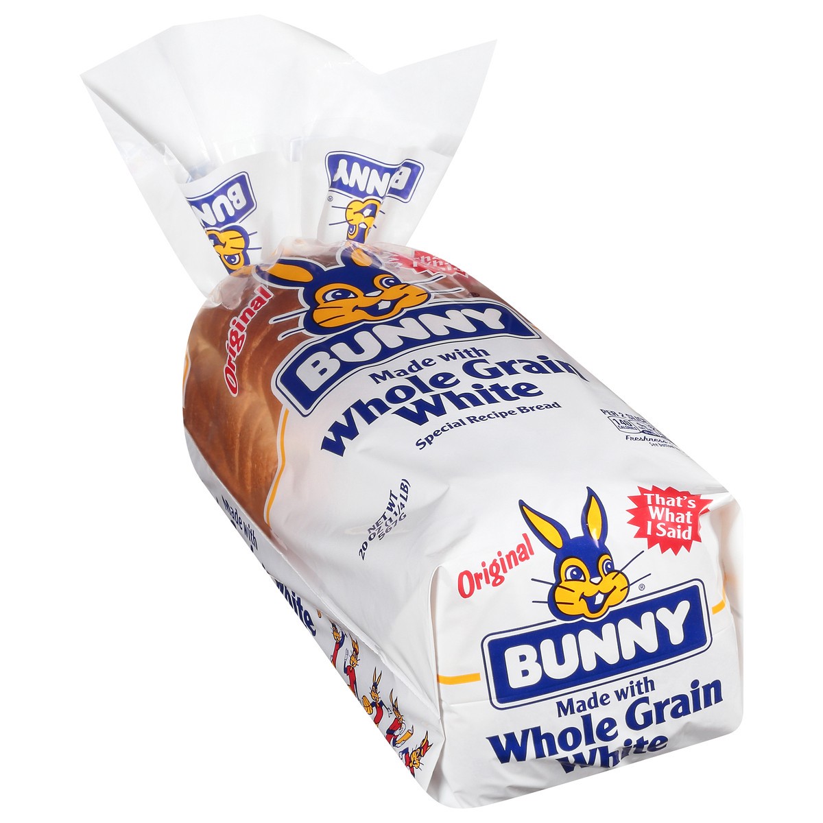 slide 5 of 9, Bunny White Whole Grain Original Bread 20 oz, 20 oz