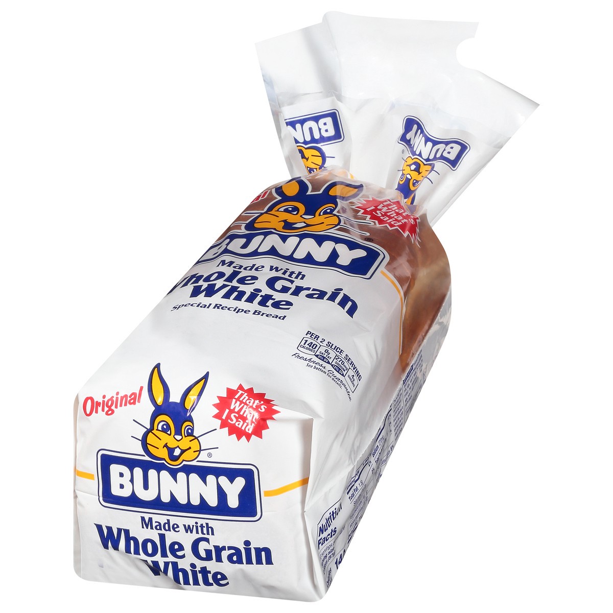 slide 9 of 9, Bunny White Whole Grain Original Bread 20 oz, 20 oz