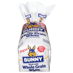 Bunny White Whole Grain Original Bread 20 oz