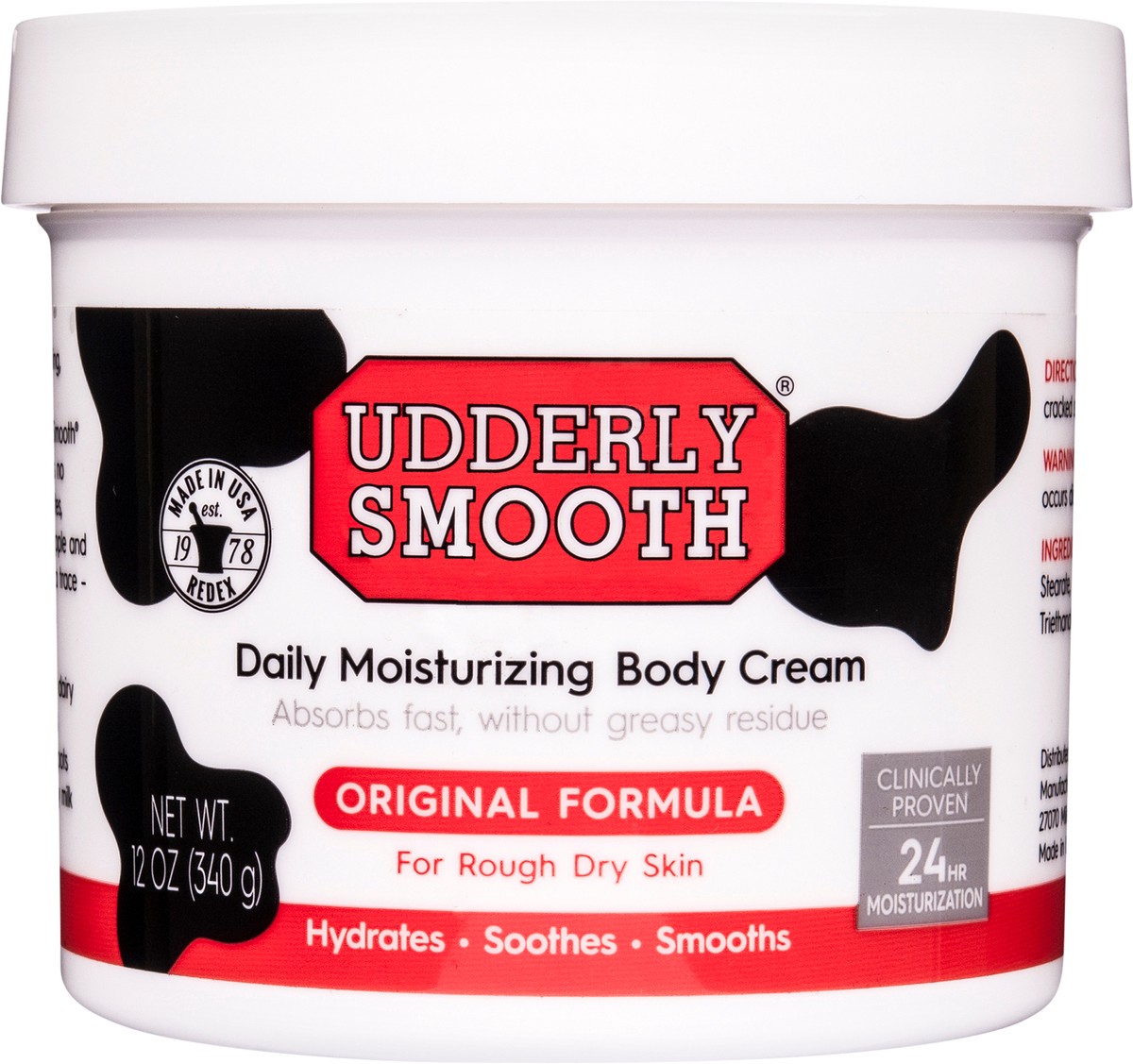 slide 6 of 7, Udderly Smooth Body Cream Jar 12oz, 12 oz