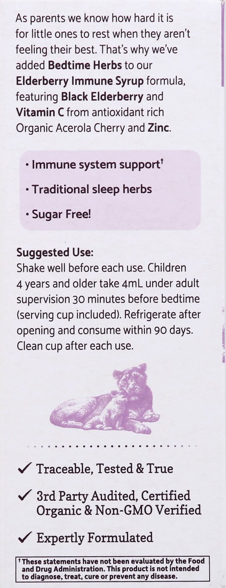 slide 7 of 9, Garden of Life Kids Elderberry Sleep Syrup, 1 ct