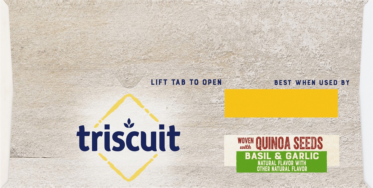 slide 9 of 9, Triscuit Basil & Garlic With Quinoa Seeds Whole Wheat Crackers, 8 oz, 8 oz