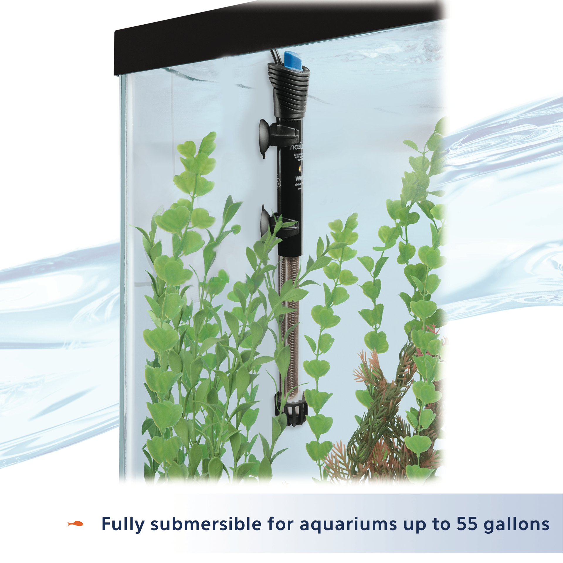slide 4 of 10, Aqueon Submersible Aquarium Heater, 150 Watts, Up to 55 Gallons, 150w