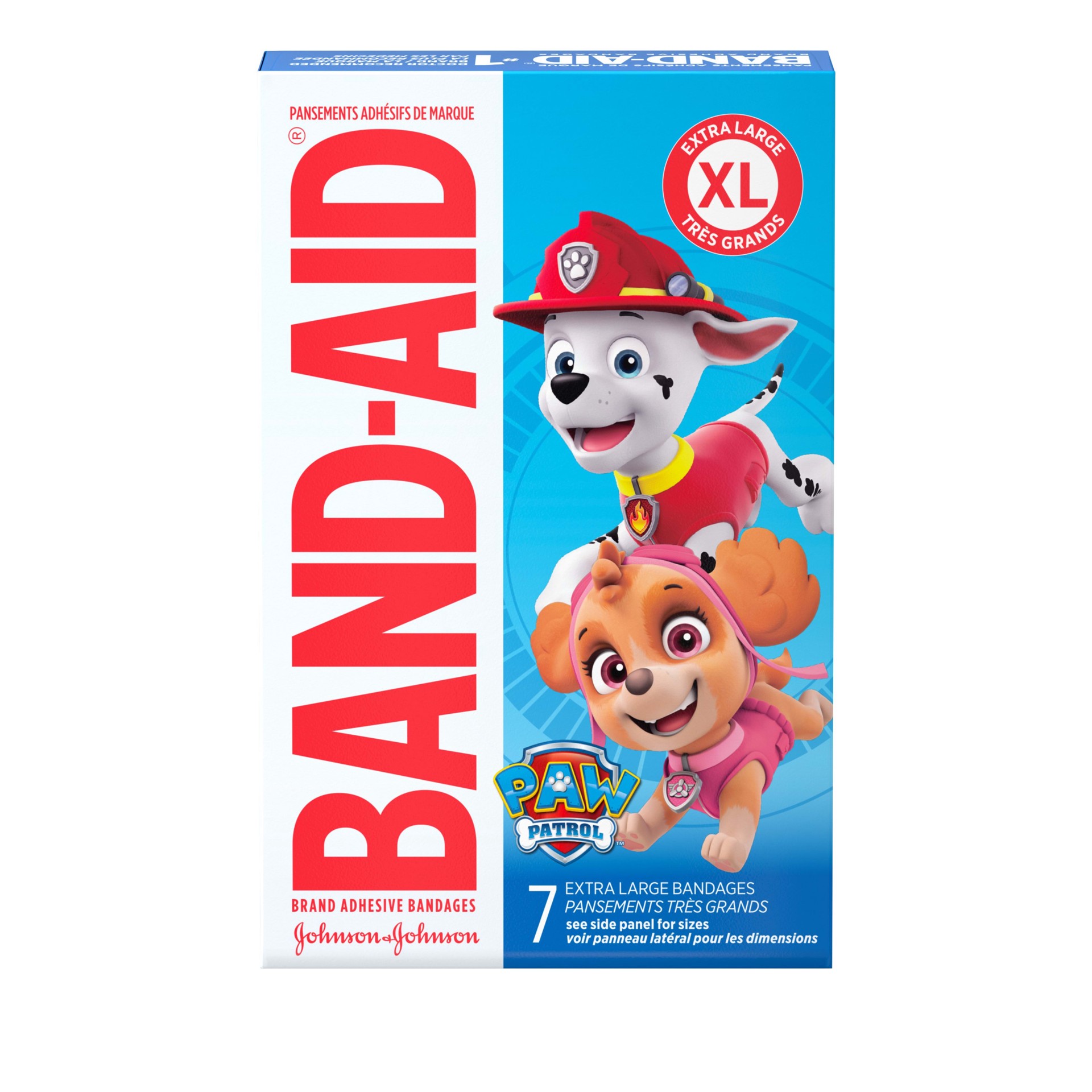 slide 3 of 5, BAND-AID Adhesive Bandages for Minor Cuts and Scrapes, Nickelodeon Paw Patrol, Extra Large, 7 ct