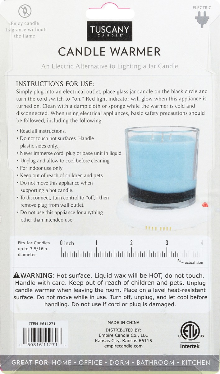 slide 2 of 11, Tuscany Candle Electric Candle Warmer 1 ea, 1 ct