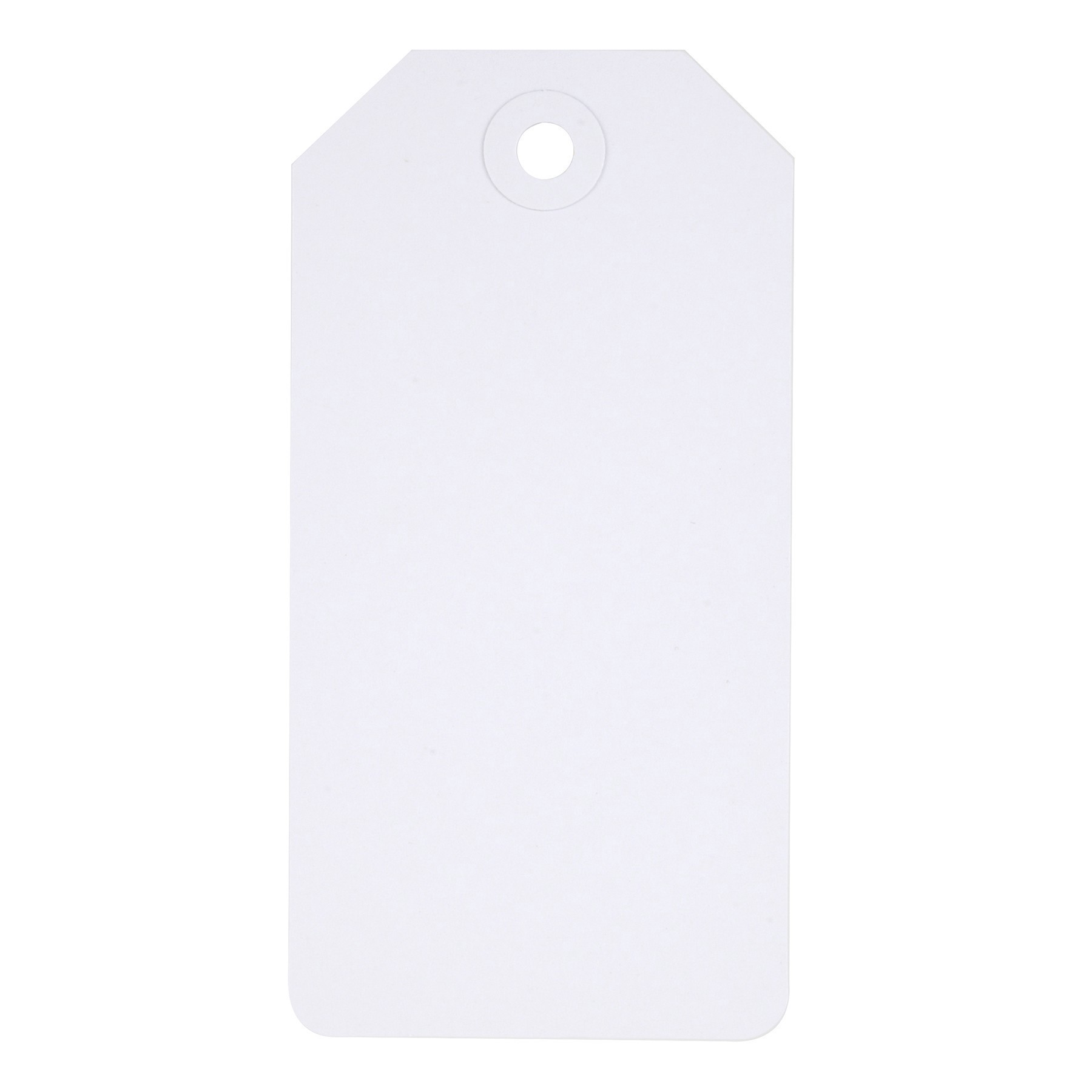 slide 4 of 6, White Medium Tags By Recollections, 2.1 in x 4.25 in