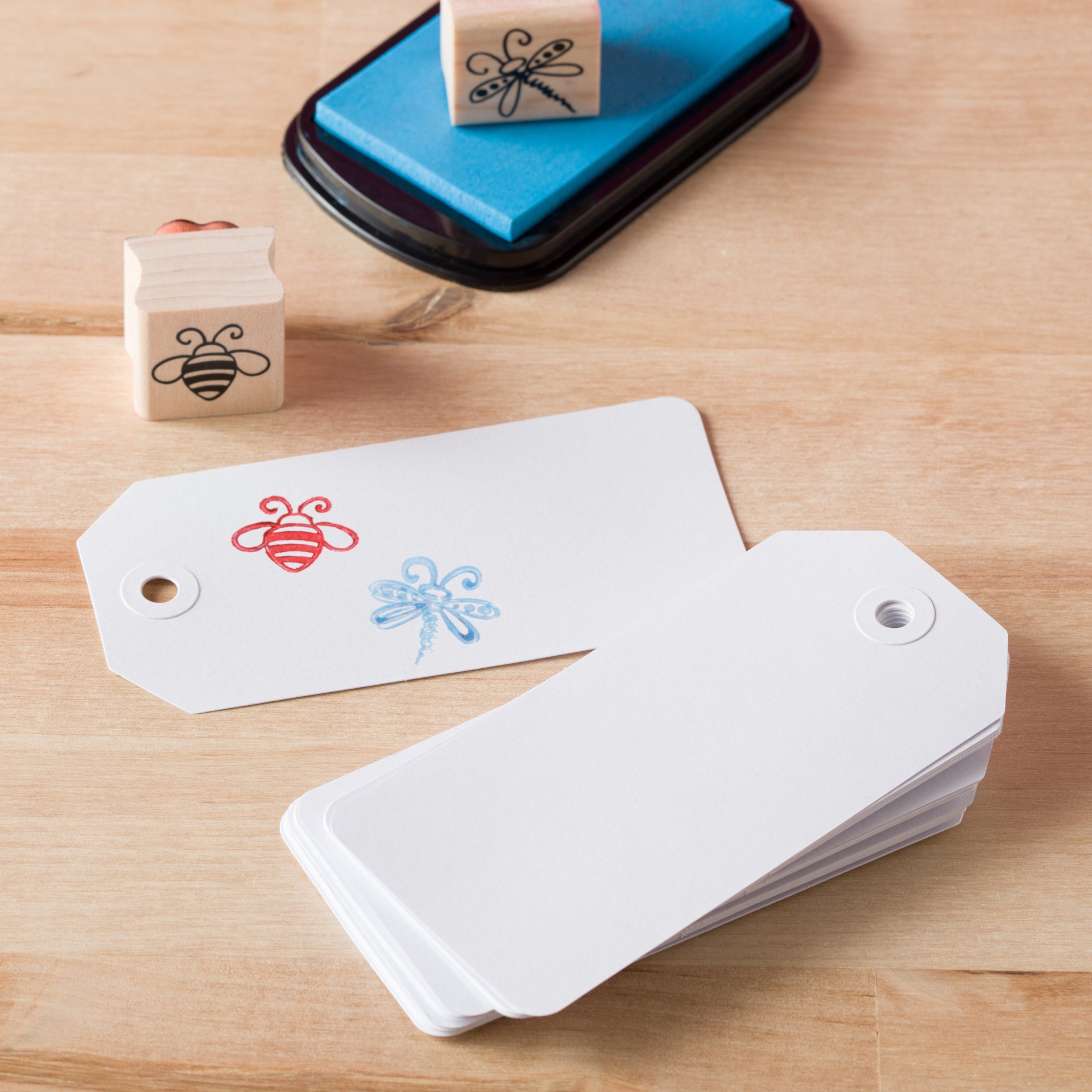 slide 6 of 6, White Medium Tags By Recollections, 2.1 in x 4.25 in