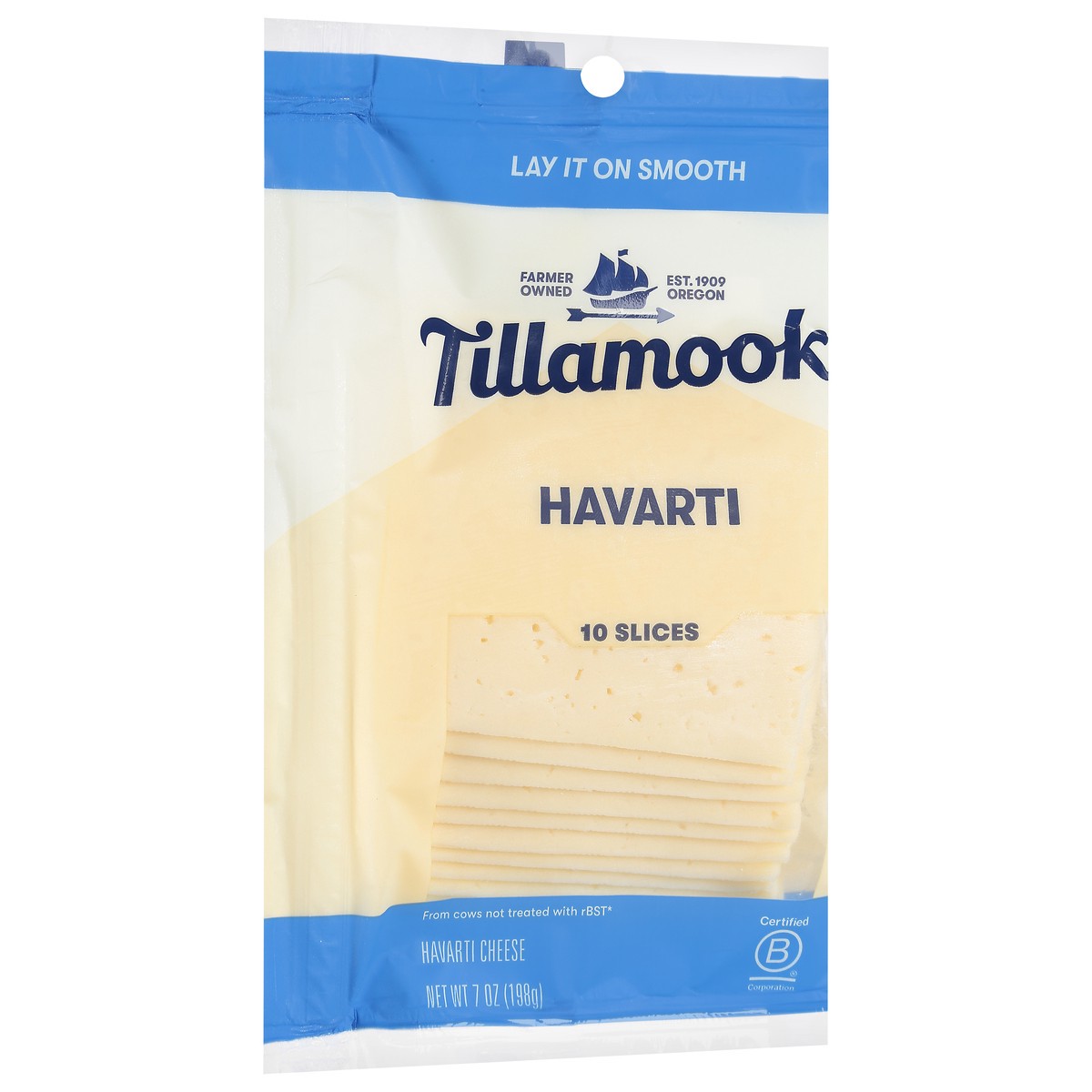 slide 9 of 11, Tillamook Havarti Cheese Slices 10 ea, 10 ct