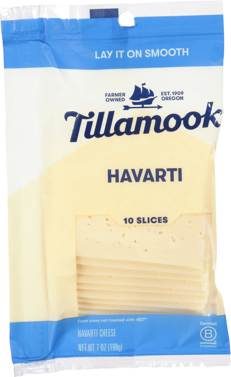 slide 11 of 11, Tillamook Havarti Cheese Slices 10 ea, 10 ct