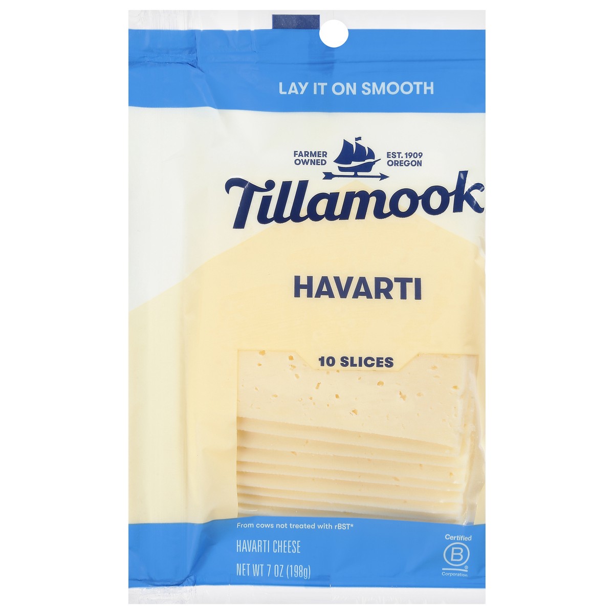 slide 8 of 11, Tillamook Havarti Cheese Slices 10 ea, 10 ct