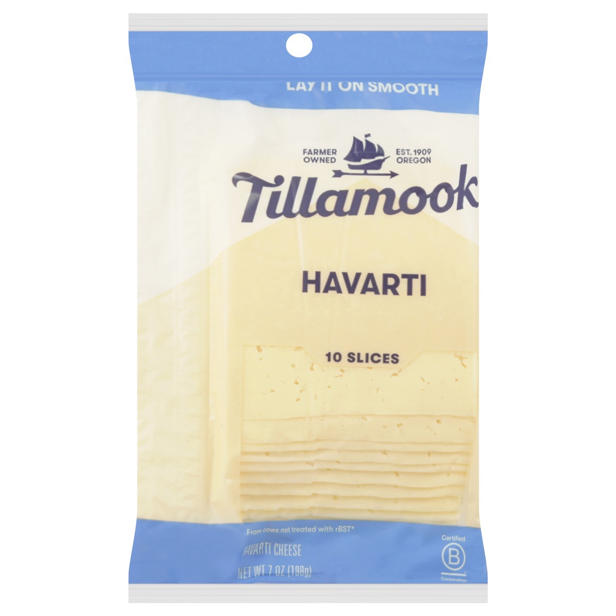 slide 1 of 11, Tillamook Havarti Cheese Slices 10 ea, 10 ct