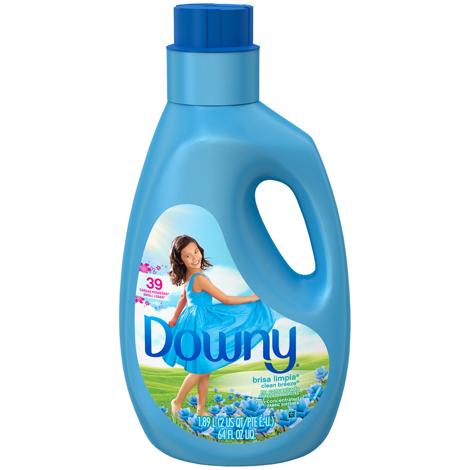 slide 1 of 2, Downy Fabric Softener Liquid, Clean Breeze, 64 fl oz