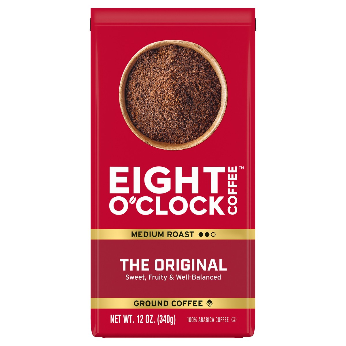 slide 1 of 4, Eight O'Clock Coffee Medium Roast Ground The Original Coffee 12 oz, 12 oz