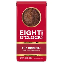 Eight O'Clock Coffee Medium Roast Ground The Original Coffee 12 oz