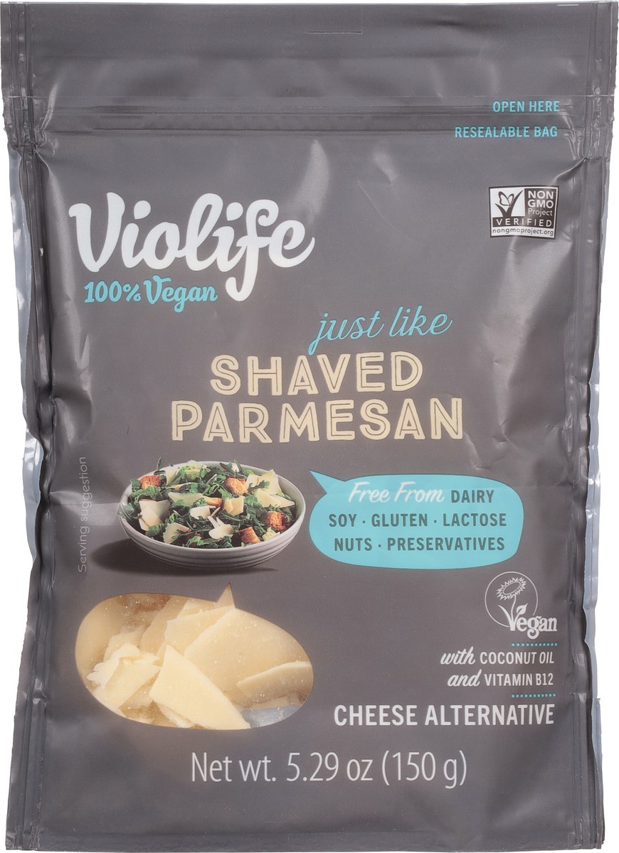 slide 2 of 11, Violife Just Like Shaved Parmesan, Dairy-Free Vegan, 5.29 oz Bag, 1 ct