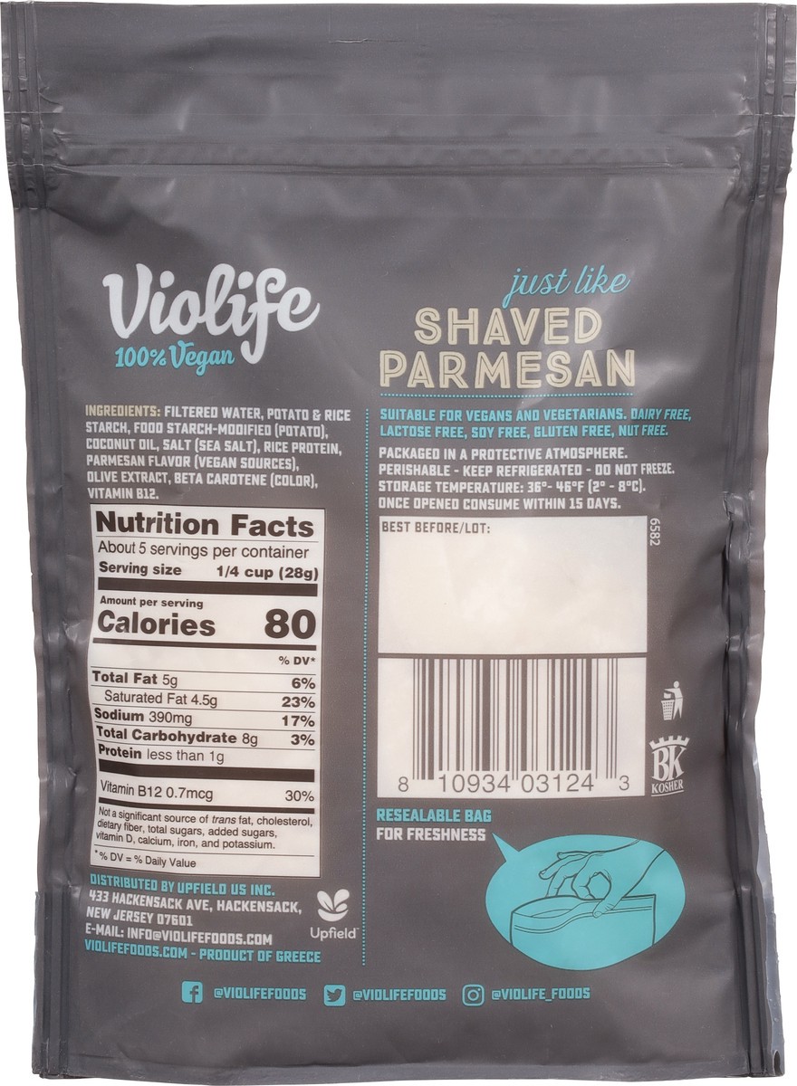 slide 5 of 11, Violife Just Like Shaved Parmesan, Dairy-Free Vegan, 5.29 oz Bag, 1 ct