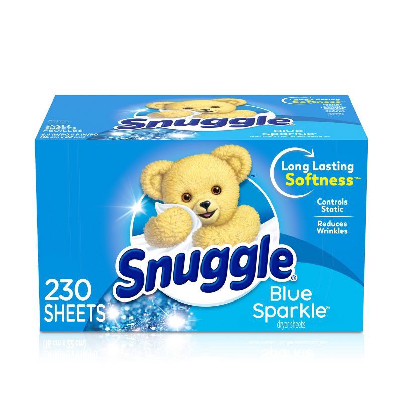 slide 1 of 9, Snuggle Blue Sparkle Dryer Sheets 230 Each, 230 ct