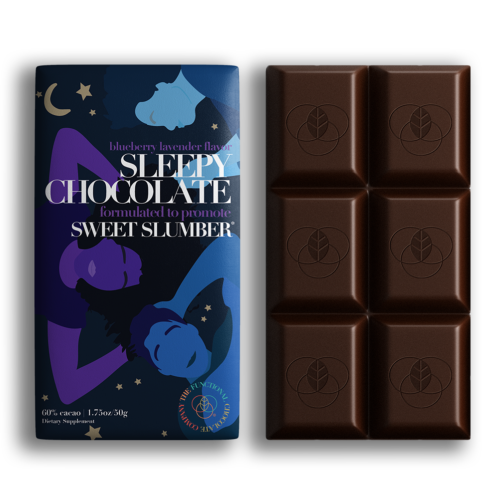 slide 2 of 3, The Functional Chocolate Company Functional Chocolate Sleep Sweet Slumber Blueberry Lavender Candy - 1.75oz, 1.75 oz