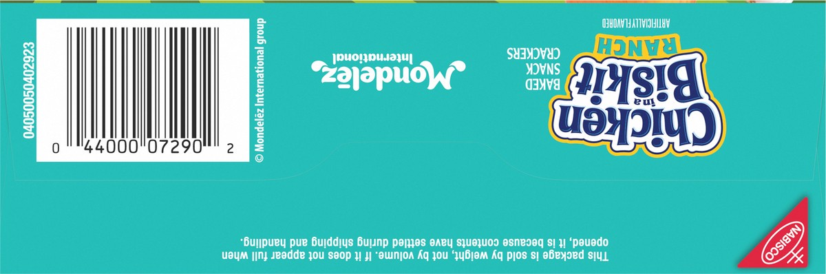 slide 6 of 9, Chicken in a Biskit Ranch Baked Snack Crackers Family Size 12 oz, 12 oz