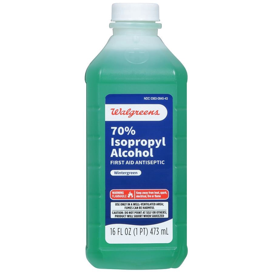 slide 4 of 4, Walgreens 70% Isopropyl Alcohol with Wintergreen, 16 oz