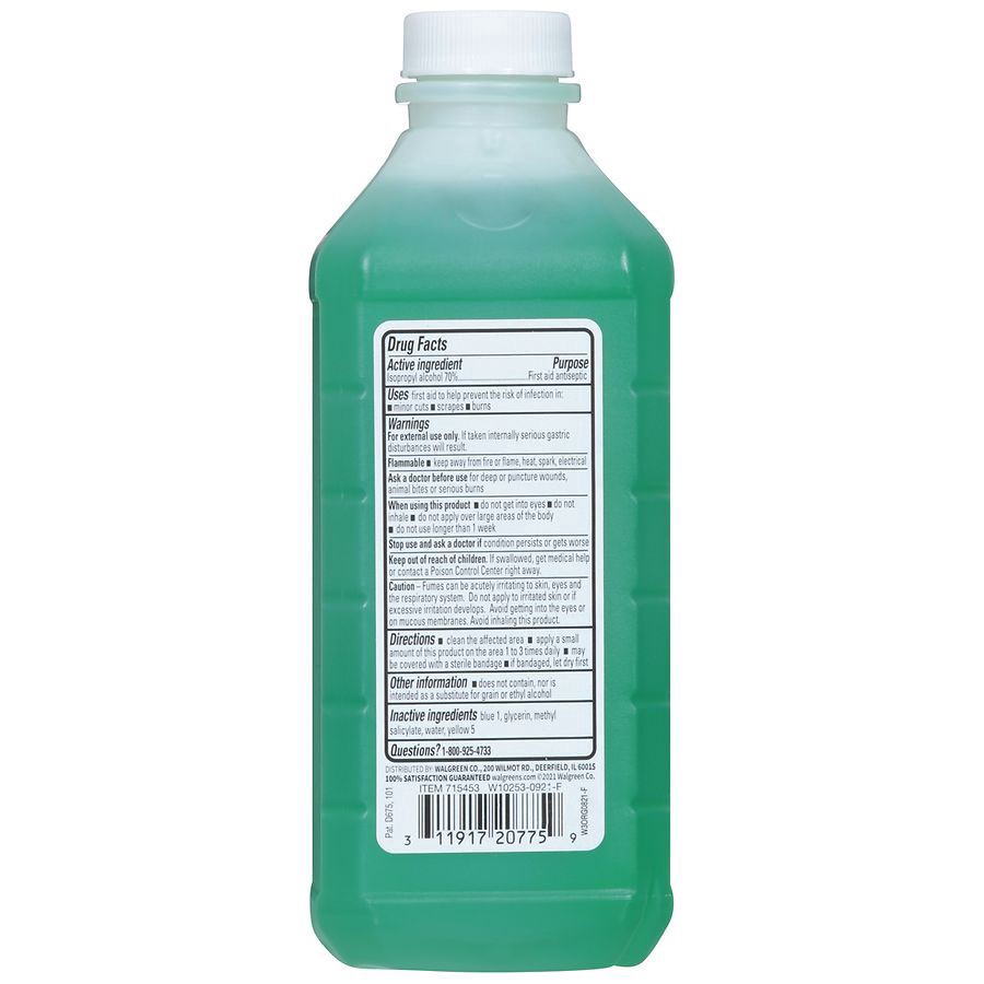 slide 3 of 4, Walgreens 70% Isopropyl Alcohol with Wintergreen, 16 oz