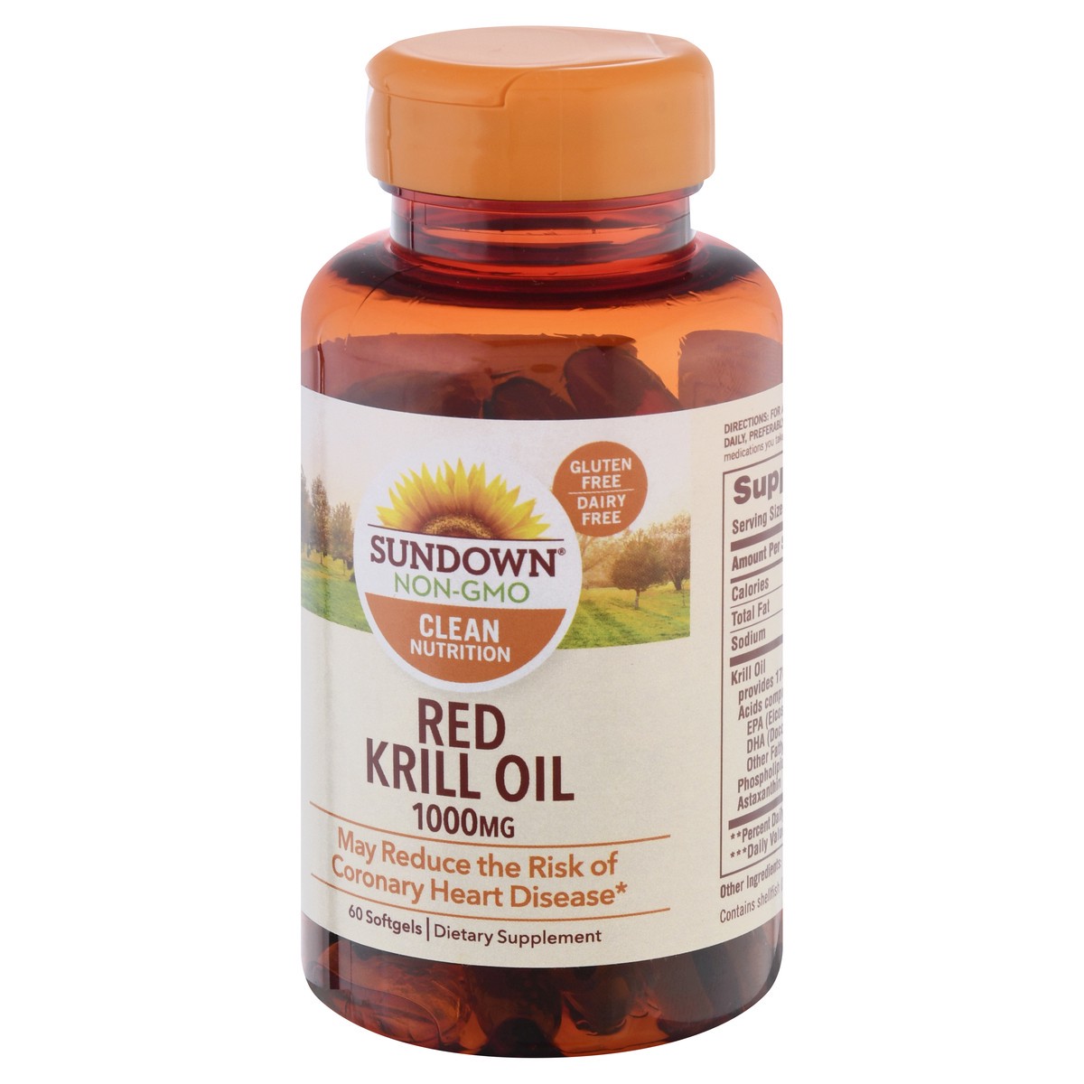 slide 3 of 9, Sundown Naturals Red Krill Oil, 60 ct; 1000 mg