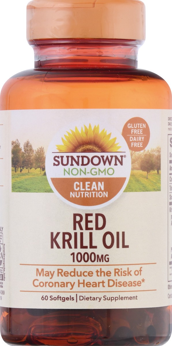 slide 6 of 9, Sundown Naturals Red Krill Oil, 60 ct; 1000 mg