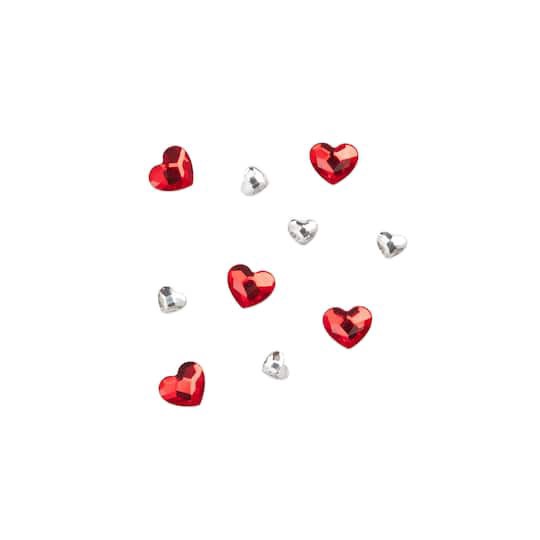 slide 1 of 4, Crystal & Light Siam Heart Glue-On Austrian Crystal Mix By Bead Landing, 10ct., 10 ct