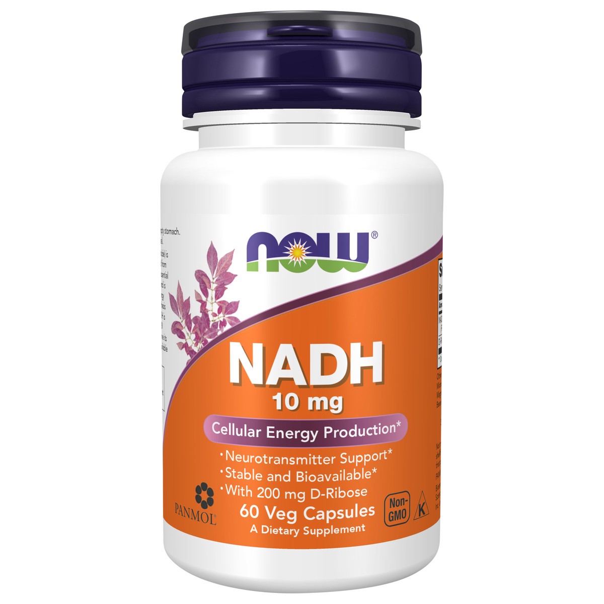 slide 1 of 4, NOW NADH 10 mg - 60 Veg Capsules, 60 ct