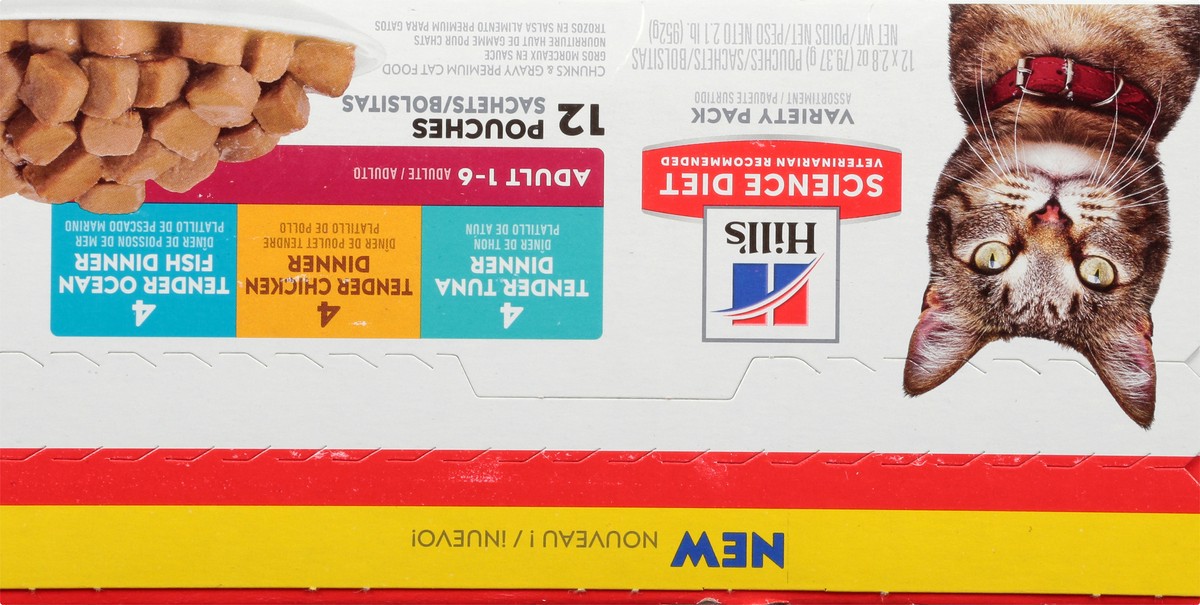 slide 4 of 12, Science Diet Hill's Science Diet Adult Wet Cat Food - 2.8 oz, Variety Pack, 12 ct