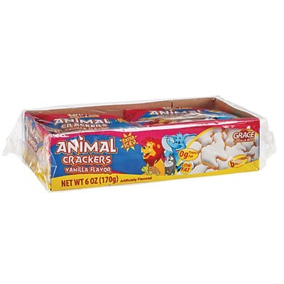 slide 1 of 1, Grace Iced Animal Crackers, 6 oz