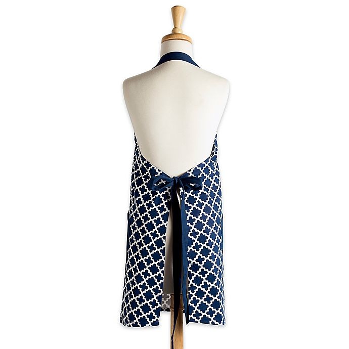 slide 2 of 3, Design Imports Lattice Apron - Blue, 1 ct