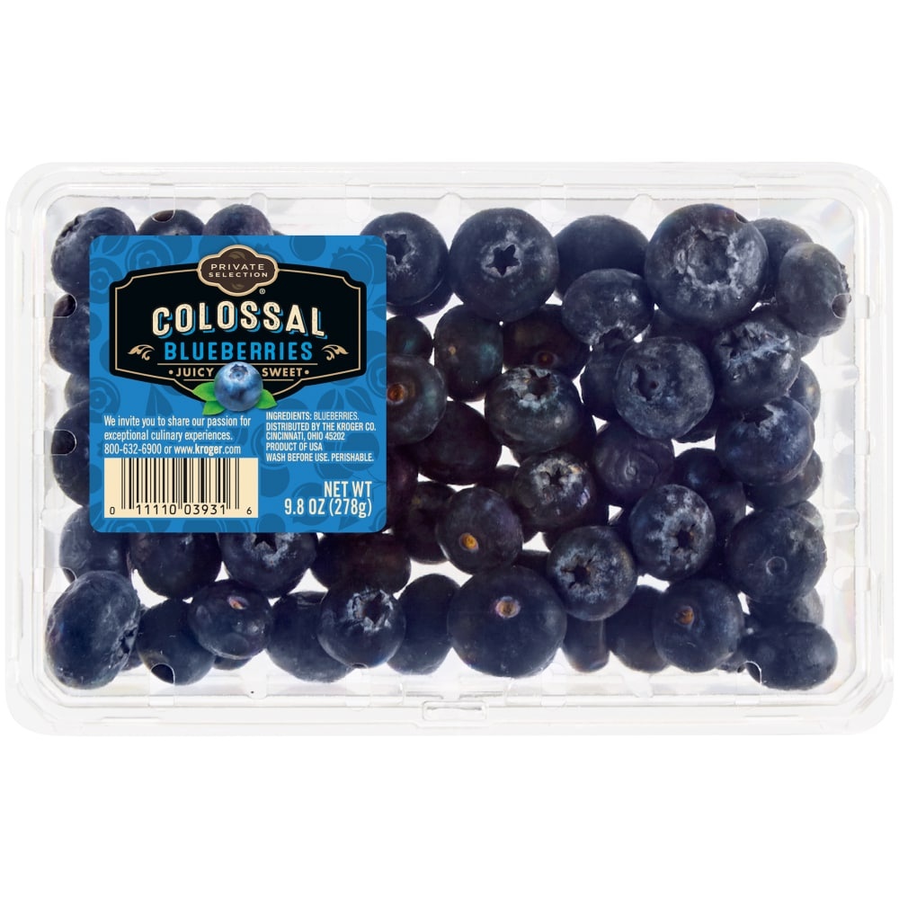 slide 1 of 1, Private Selection Colossal Blueberries, 9.8 oz