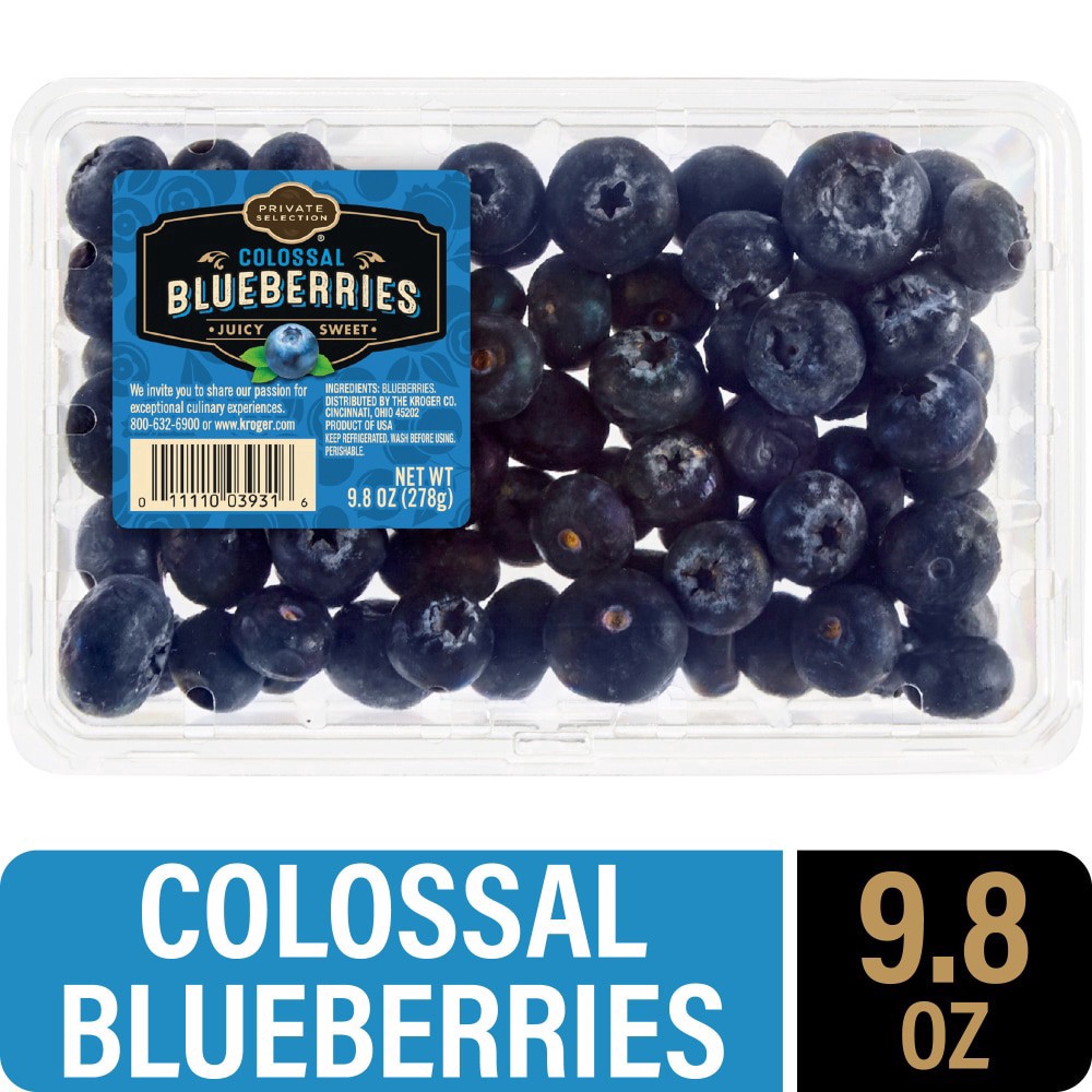 slide 1 of 4, Private Selection Colossal Blueberries, 9.8 oz