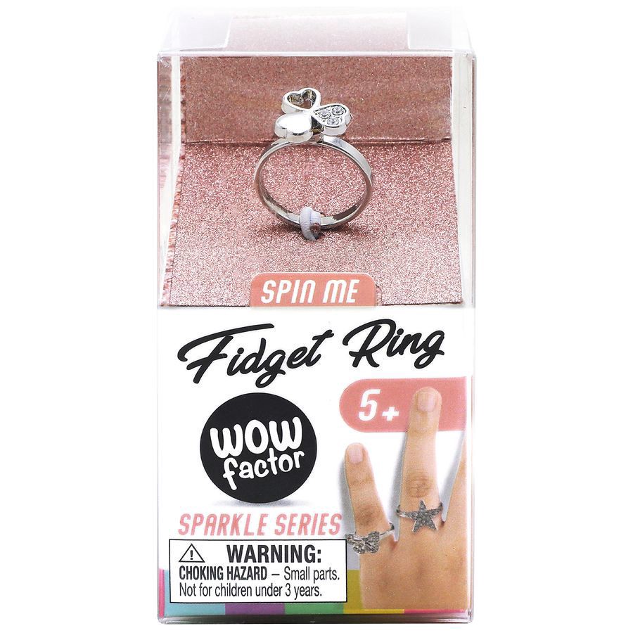 slide 3 of 5, Wow Factor Sparkle Fidget Ring, 1 ct