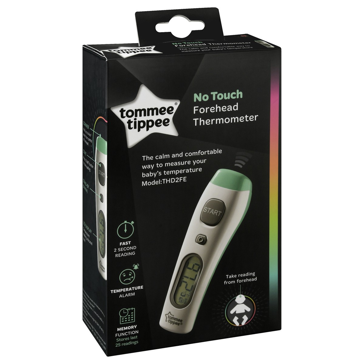 slide 3 of 9, Tommee Tippee No Touch Forehead Thermometer 1 ea, 1 ct