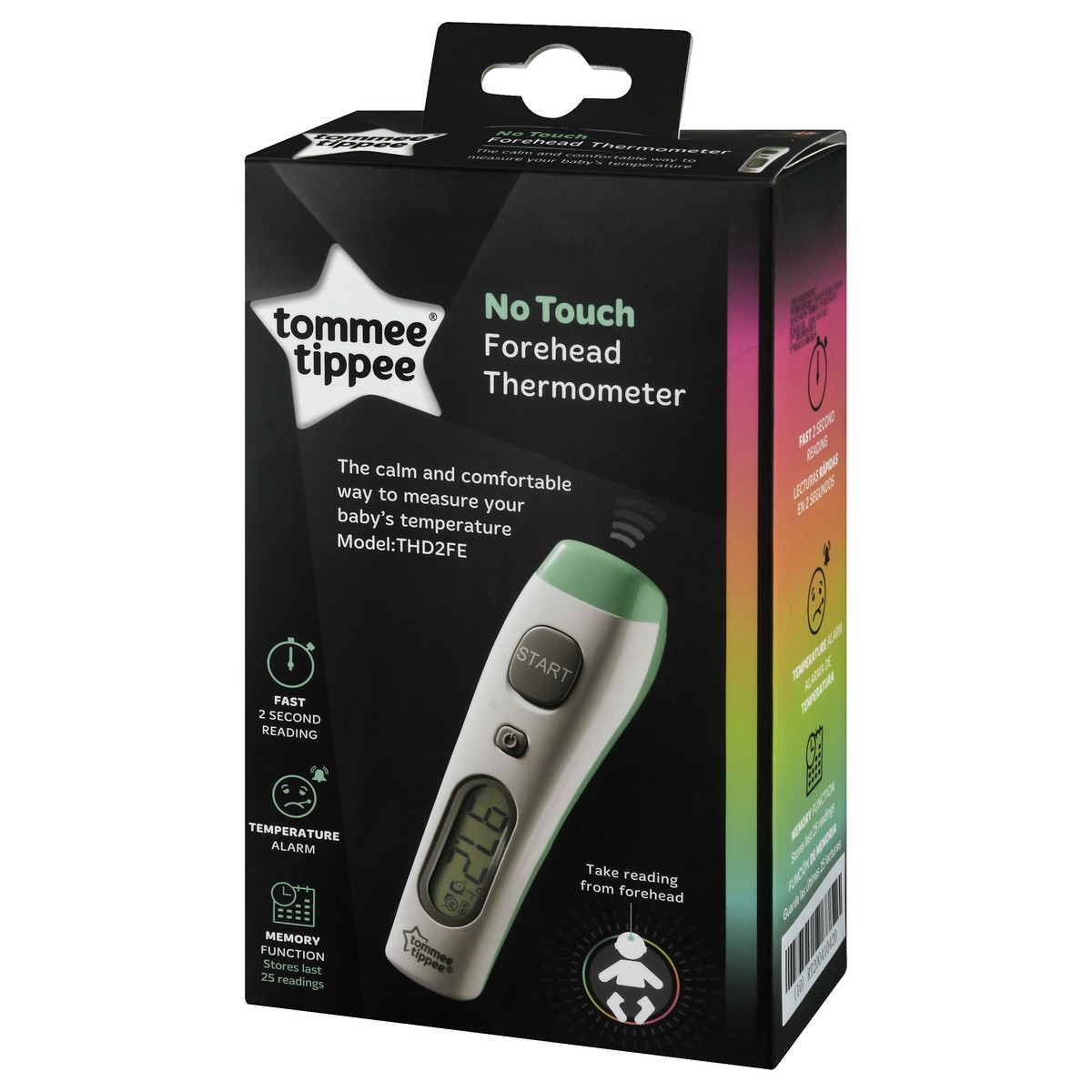 slide 2 of 9, Tommee Tippee No Touch Forehead Thermometer 1 ea, 1 ct